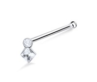 Diamond Stone Bone Nose Stud NSKD-832